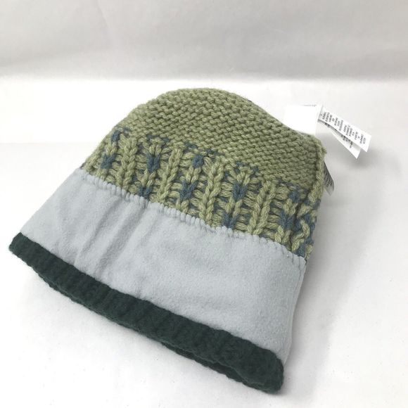 Patagonia Snowbelle Beanie Winter Hat Adult One Size Nordic Knit Northern Green - Picture 3 of 8